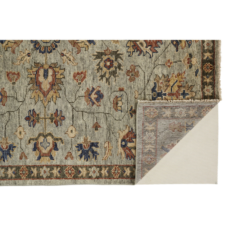 Longworth Hand Knotted Wool Oriental Indoor Rug, Rectangle 11'6" x 15'