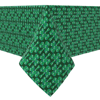 Rectangular Geometric Cotton Twill Tablecloth