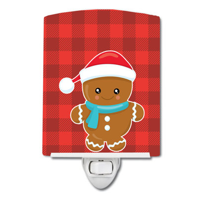 Silloth Gingerbread Santa Hat Ceramic Night Light