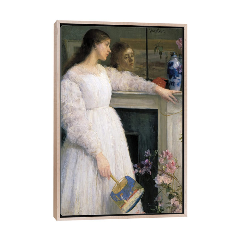 Print, 152.4 cm H x 101.6 cm W x 4.445 cm D, Natural Wood