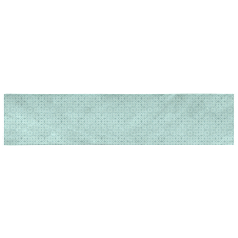 Avicia Table Runner, 72" x 16", Polyester, Teal