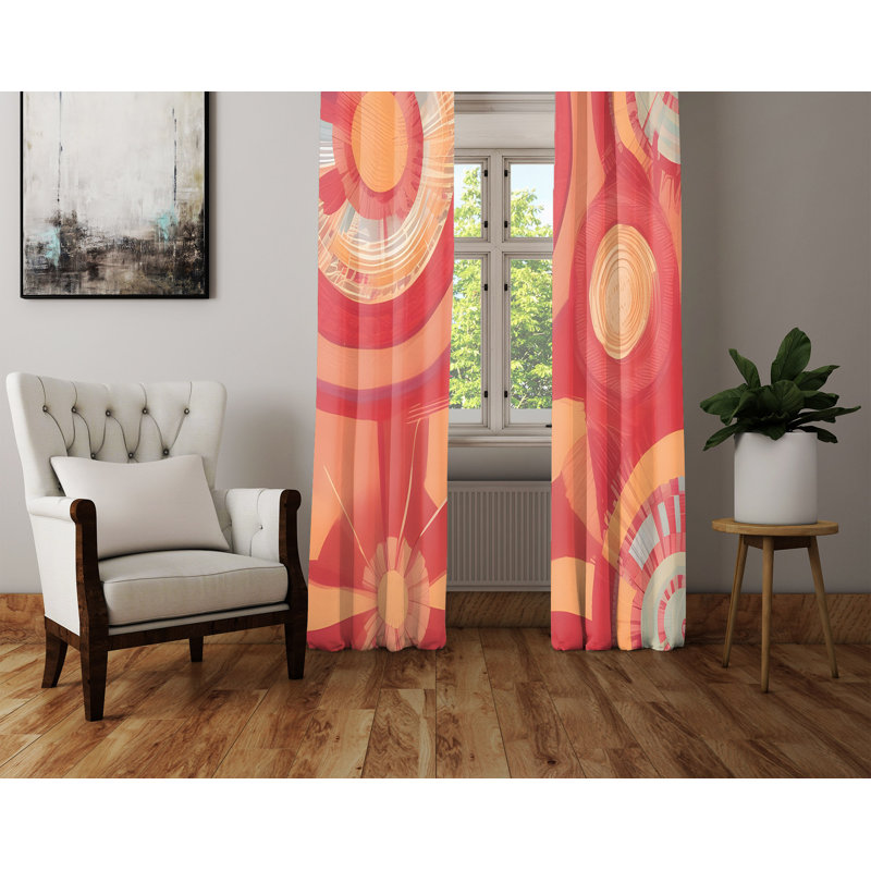 Paire de rideaux semi-transparents Alborz, L 40 po x L 82 po