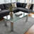 Aurelija Glass Top Coffee Table
