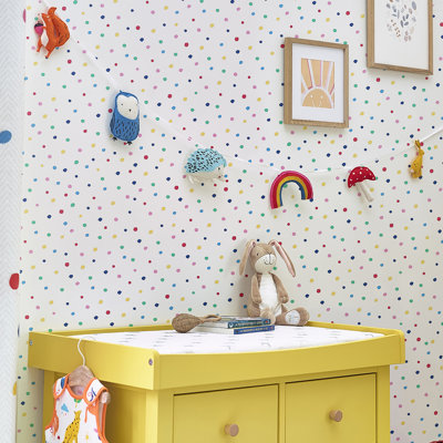 Children's Joules Polka Dots Wallpaper Double Roll
