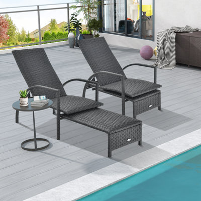 Candiace Outdoor Chaise Lounge