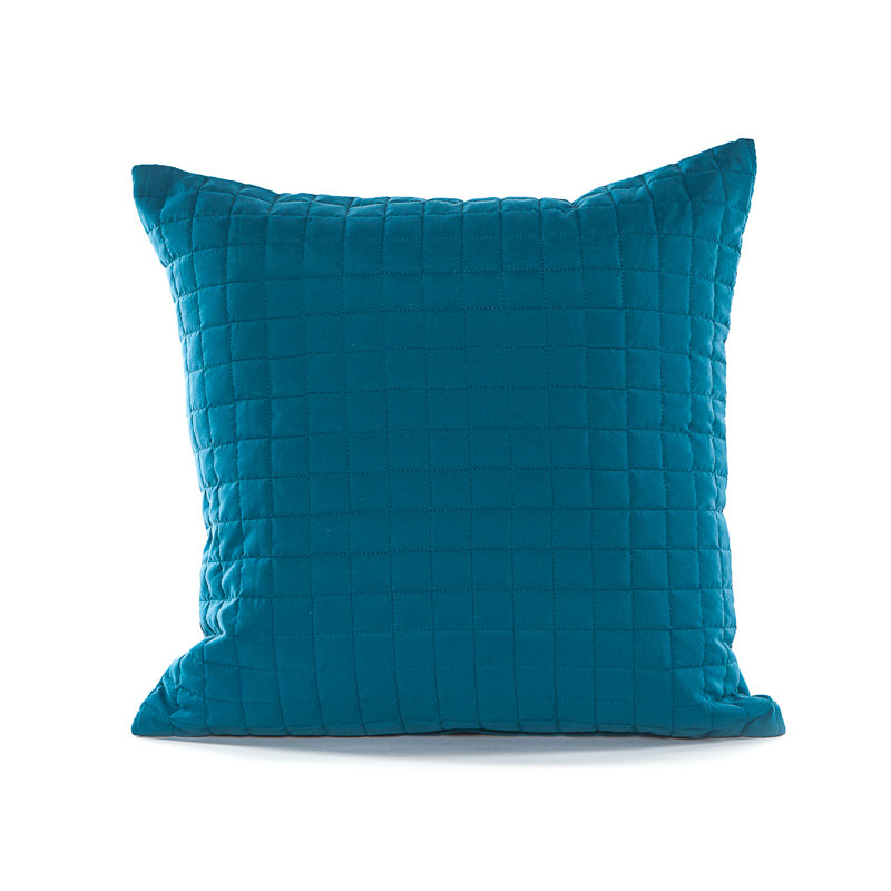 Coussin Grid, Bleu sarcelle
