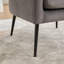 Fauteuil demi-tonneau en velours-831239453