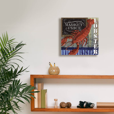 «Lobster» par Fiona Stokes-Gilbert, art mural sur toile
