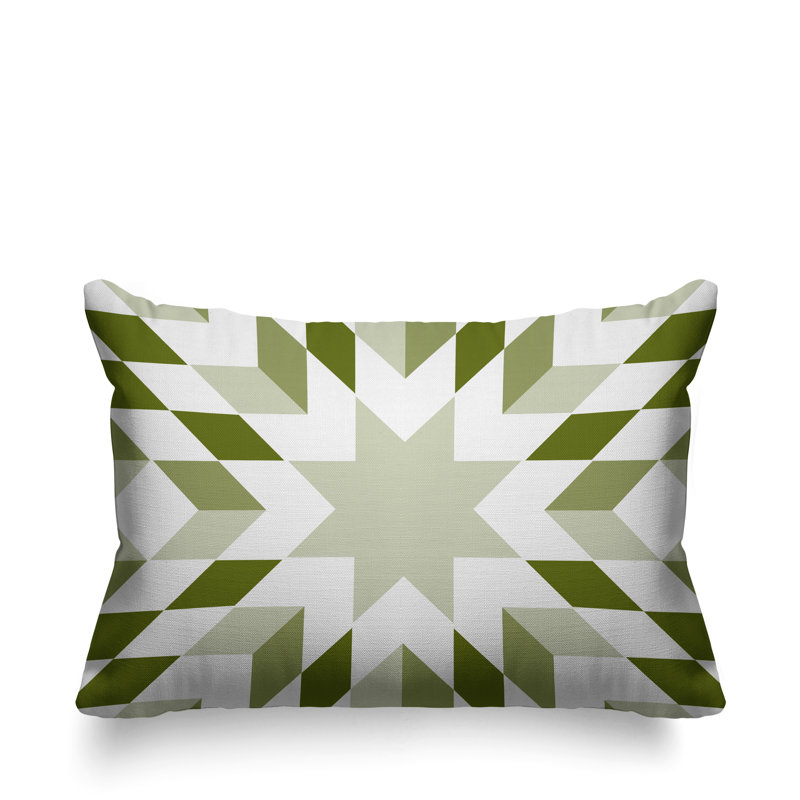 Coussin décoratif intérieur / extérieur Saki Country, Chertreuse