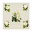 Art mural sur toile tendue - Gail Fraser «Alabaster Blossoms Motif 1», art mural pour salon, chambre à coucher ou bureau - 35 x 35