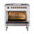 ILVE Nostalgie II Series Noblesse 36 inch Dual Fuel Range with 6 Sealed Burners (Glass Door)-112295541-112295540