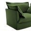 Canapé moderne à 2 places avec housse pour canapé de salon, canapé 2 places, canapé à assise profonde en chenille simple avec coussin rembourré et housse amovible, canapé confortable pour petit espace, appartement, vert-129680123