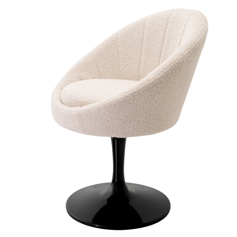 O'Neill Upholstered Dining Chair, Bouclé Cream