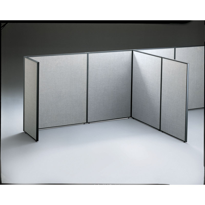 ProPanel Extra Tall Privacy 1 Panel, Light Gray/ Slate