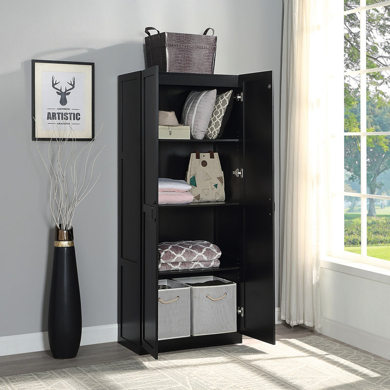 Armoire de rangement Hopkins, Noir