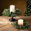 Anneau de Noël 14 po en cèdre artificiel, vert