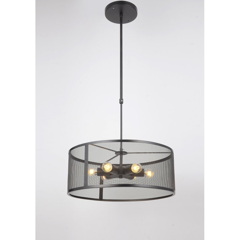 Mercouri 6 - Light Dimmable Drum Chandelier