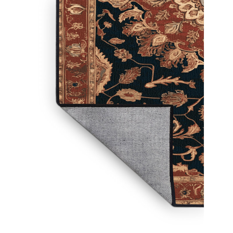 Tapis brun lavable à la machine, Carré 3 pi