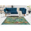 Tapis bleu Sun Sun délavé Kilim Behnam