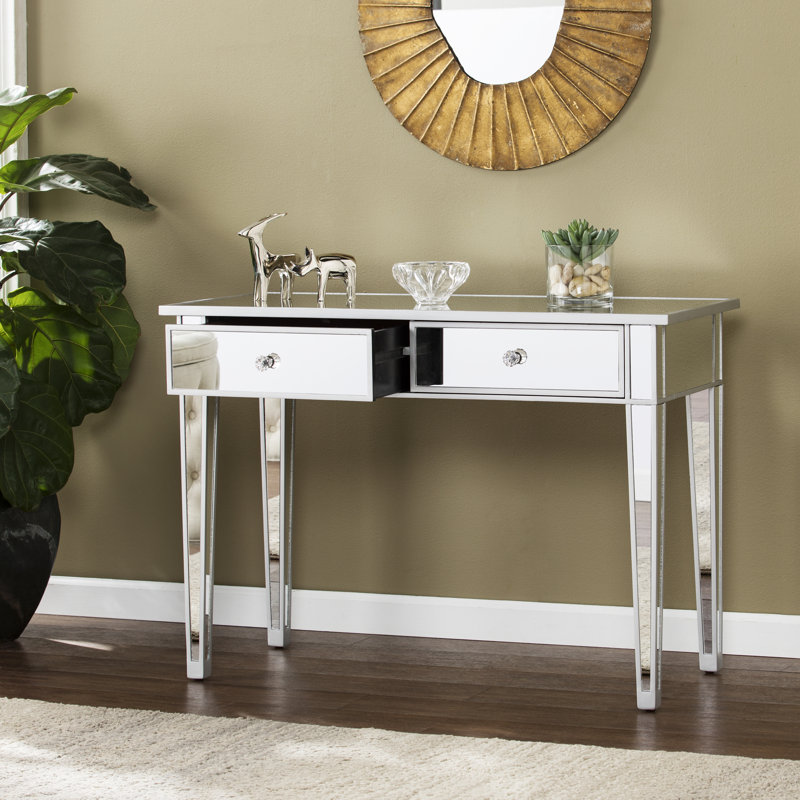 Console à miroir à 2 tiroirs | Idée de cadeau