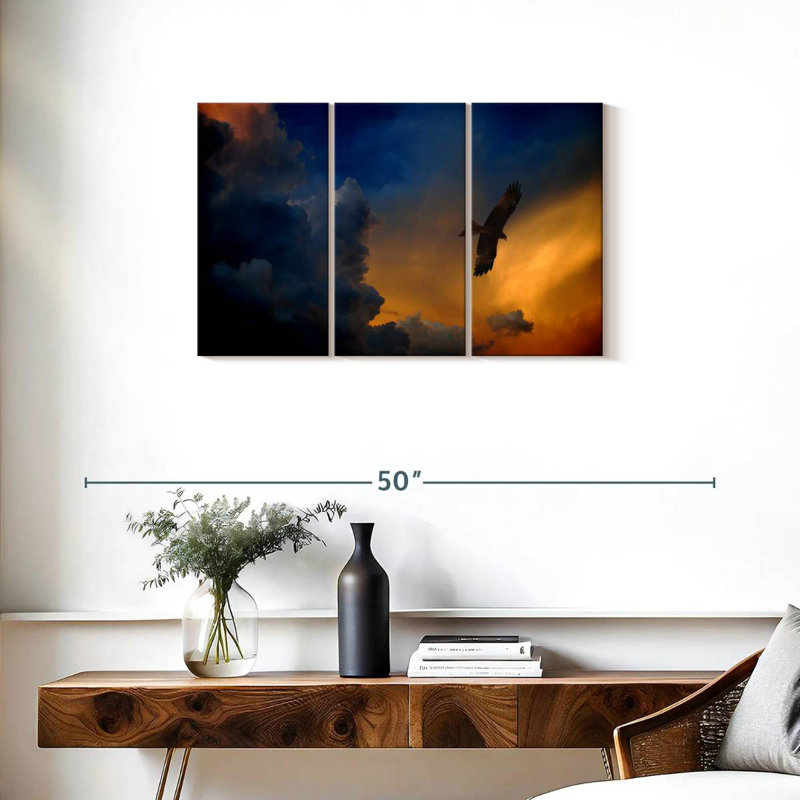 Twilight Flying Eagle, 20" H x 33" W