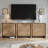 31.5"W Buffet Cabinets With Storage, Modern Fluted Sideboard With 2 Doors & Adjustable Shelf,  Wood Coffee Bar Table For  Kitchen Dining Room-582351985-580903198