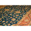 Tapis unique bleu marine / rouille / brun de 9 pi 6 po x 13 pi 9 po
