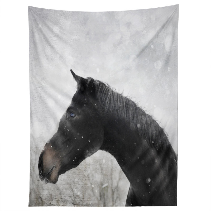 Tapisserie winter cheval par chelsea victoria