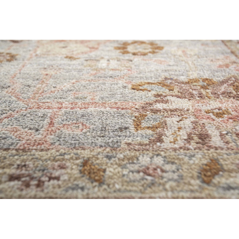 Tapis rectangulaire contemporain en laine noué à la main