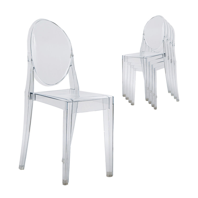 Stackable Acrylic Ghost Event Chairs – Set of 4
