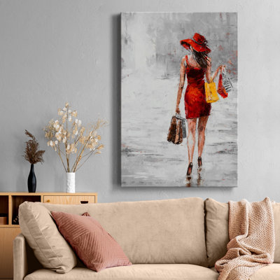 City shopping II, reproduction d’art sur toile tendue