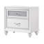 Table de chevet 2 tiroirs blanche