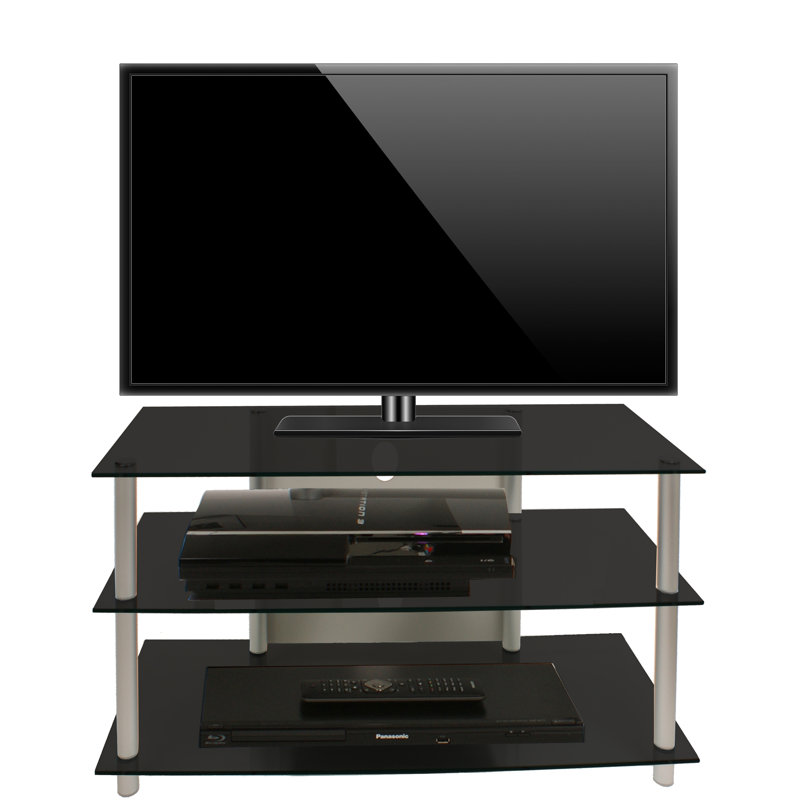 Webber Unfinished TV Stand for TVs up to 24", Black