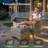 5 - Person Wicker Outdoor Conversation Set, Patio Sofa Set with Fire Pit and Cushions-1106703229-1100616519