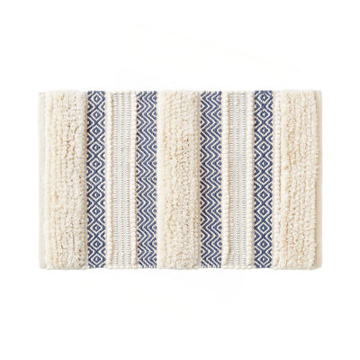 1-Piece 20X32" Bath Rug,Navy