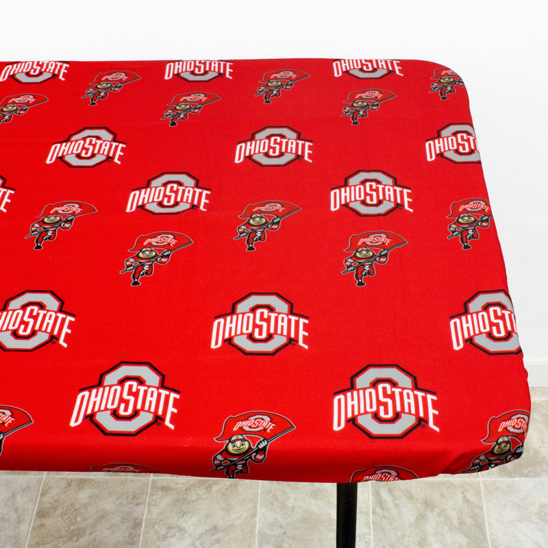 NCAA Outdoor Patio Table Cover, 96" W x 30" D, Ohio State