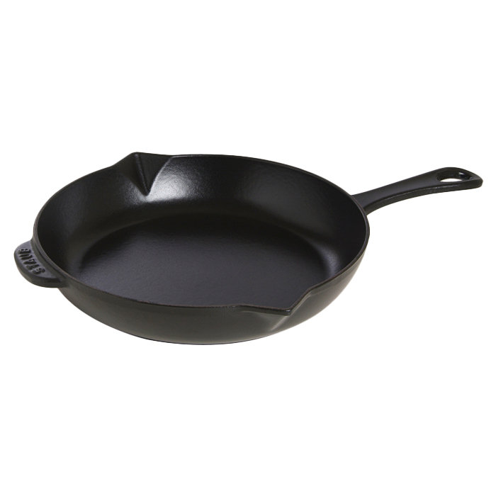 Staub Cast Iron 10-inch Fry Pan, Black Matte, 10"