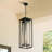 24" Outdoor Hanging Lantern Light,1-Light Outdoor Pendant Lights for Front Porch, Patio, Entryway and Gazebo-55207403