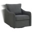 Fauteuil pivotant rembourré gris anthracite Nikko-247768435