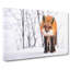 Red Fox In A Winter Forest - Wrapped Canvas-56629954