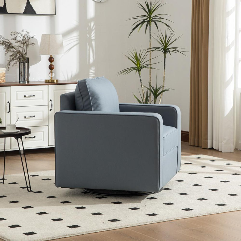 Chaise d'appoint moderne rembourrée, Blue