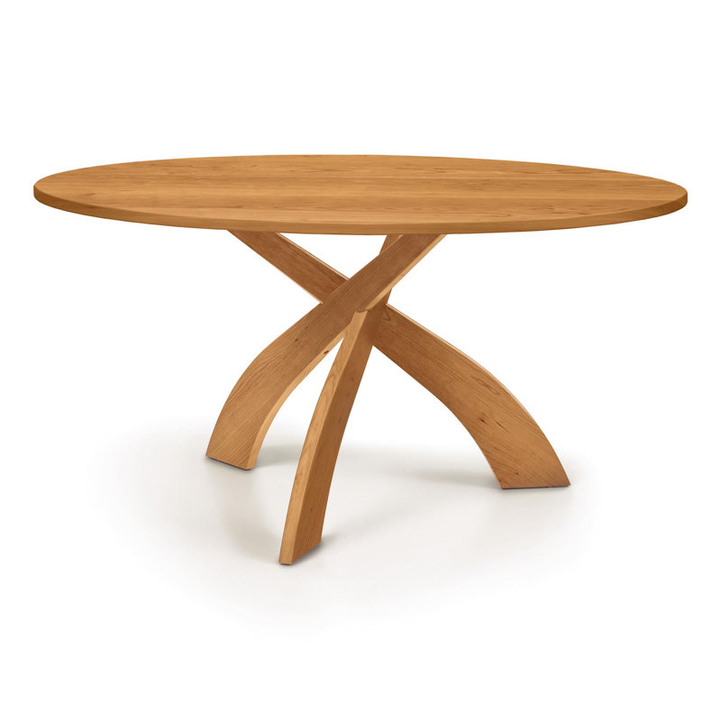 Table de salle à manger Entwine, H 30 po x L 60 po x l 60 po, Cerisier naturel, Cerisier naturel