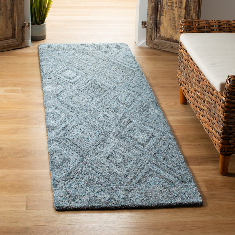 Jazmine Hand Tufted Performance Geometric Rug, Runner 2'3" x 8'