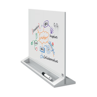 Magnetic Free-Standing Glass Board 43.2cm H x 57.4cm W