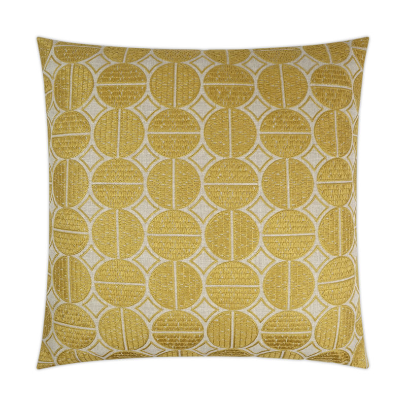 Medallions Pillow Cover & Insert, Oyster, Square 24"