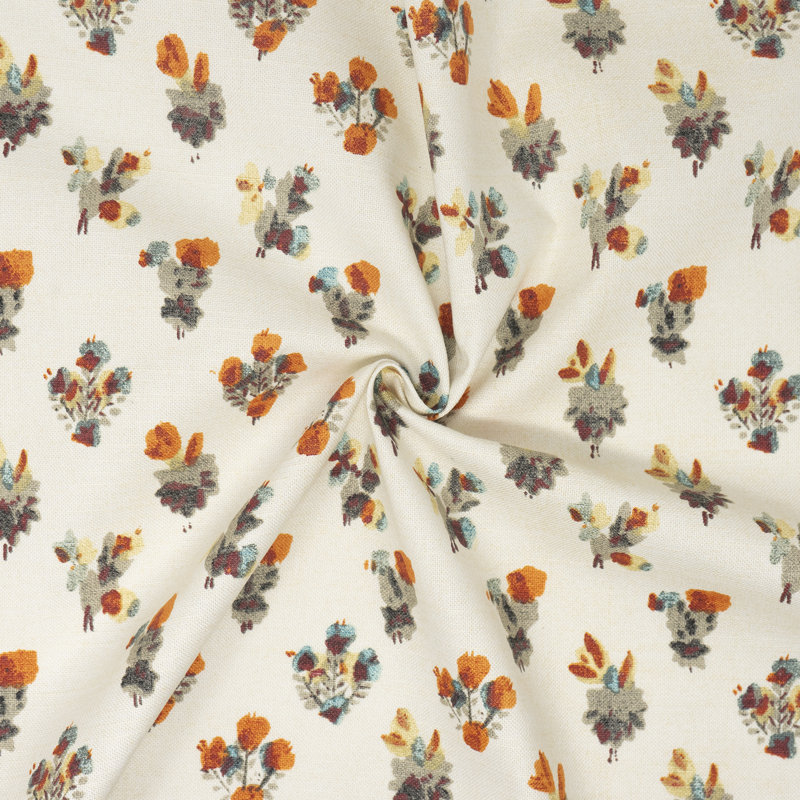 Cache-nectar 100% coton Waverly, coupé par cour