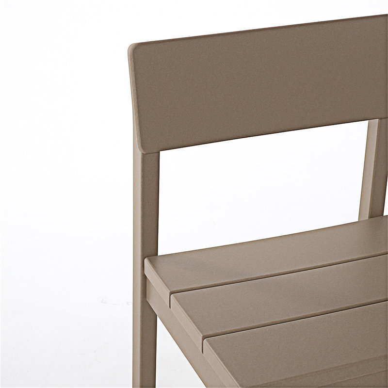Ensemble de 2 chaises de salle à manger d'extérieur, Bois