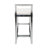 Modern Bar Stools Upholstered Counter Stool With Low Back And Metal Frame Industrial Island Chairs For Kitchen/Pub-821852118