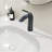 Matte Black Bathroom Tap, Single Hole Installation, Brass, Drip- Cartridge Sink Faucet In Black, Handle, Brass Construction, Ceramic Disk