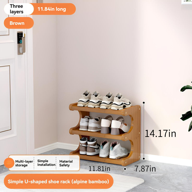 U-Shaped Simple Shoe Rack, Multi-Layer Storage